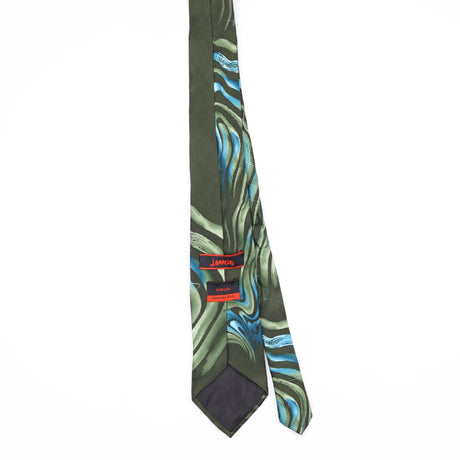 Back Back of Vintage Jerry Garcia Still Life Abstract Patterned Tie