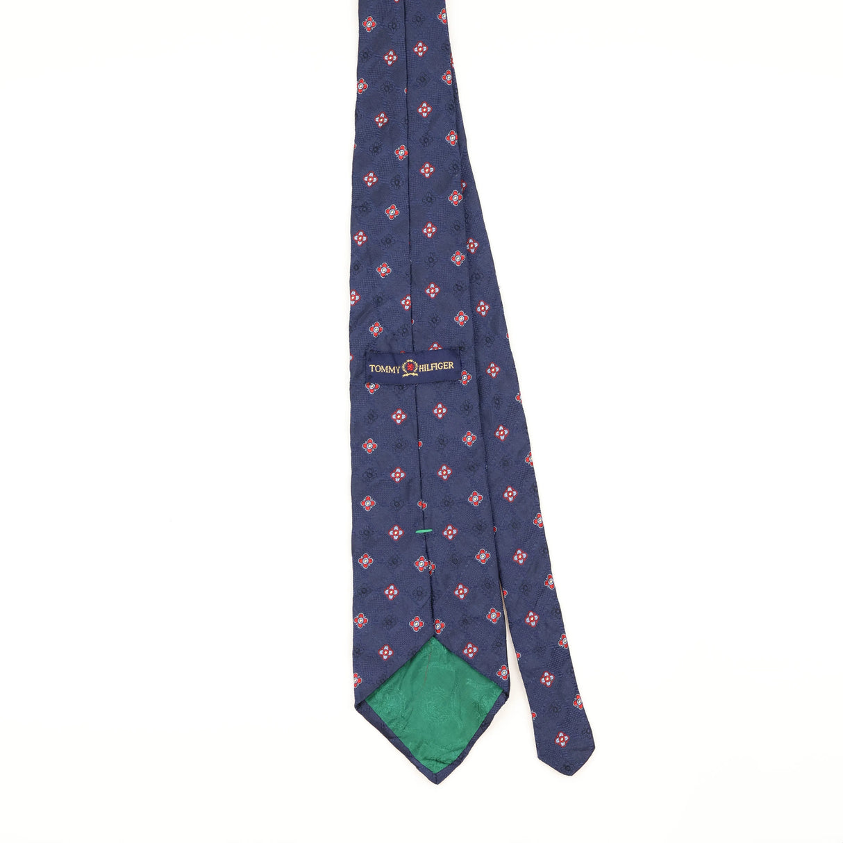 Back of Vintage 1990's Tommy Hilfiger Geometric Patterned Tie