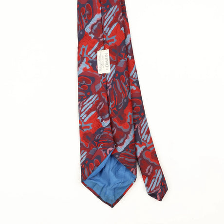 Back Back Detail of Vintage 1980's Damon Abstract Patterned Tie