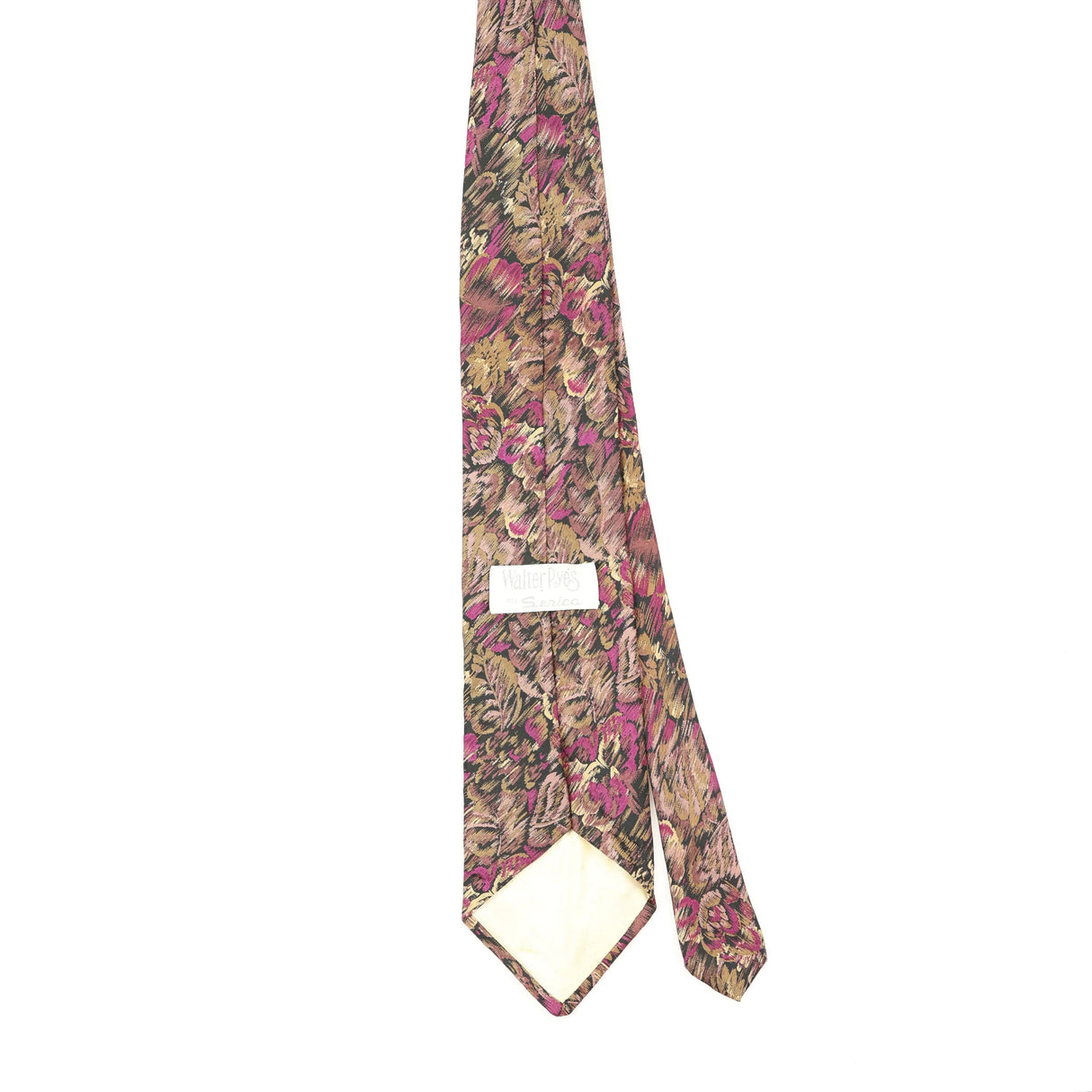 Back Back of Vintage 1990's Floral Patterned Tie