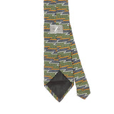 Back Back Detail of Vintage 1990's Geometric Patterned Tie