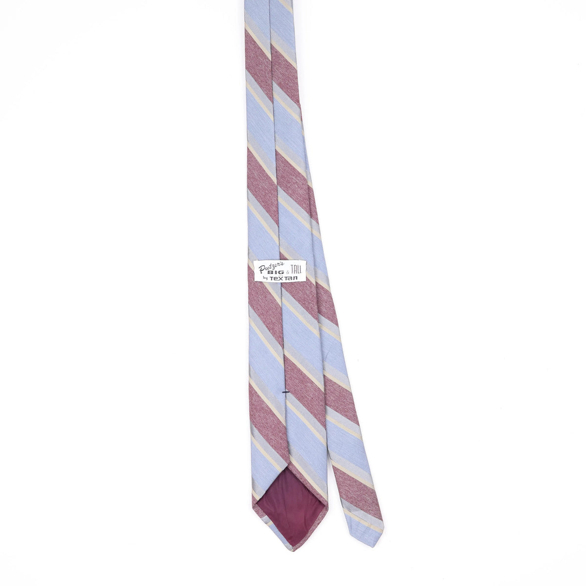 Back Back of Vintage 1980's Striped Patterned Tie