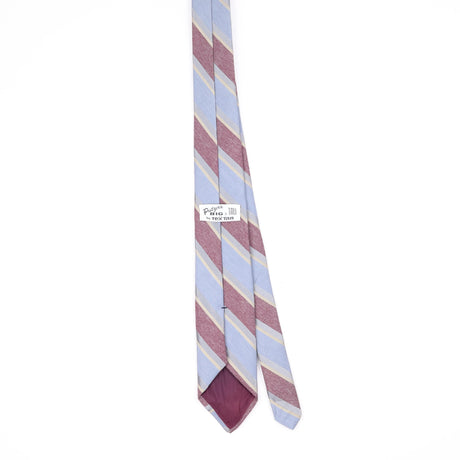 Back Back of Vintage 1980's Striped Patterned Tie