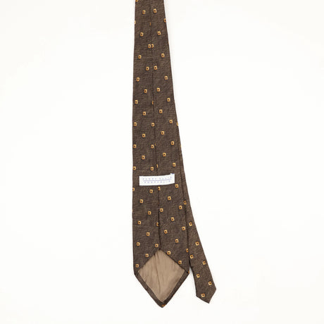 Back Back of Vintage 1990's Perry Ellis Geometric Patterned Tie