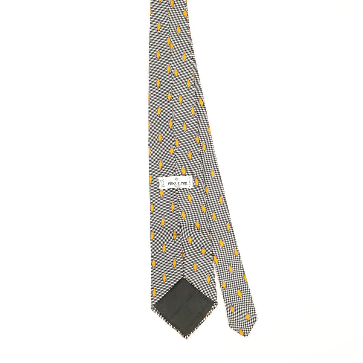 Back of Vintage 1990's Cerruti 1881 Geometric Patterned Tie