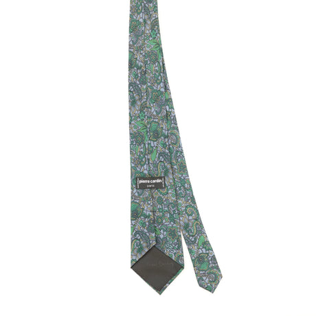 Back of Vintage 1980's Pierre Cardin Floral Patterned Tie