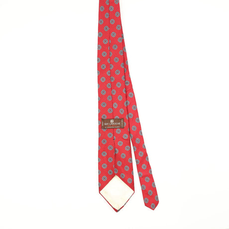 Back Back of Vintage 1990's Guy Laroche Geometric Patterned Tie