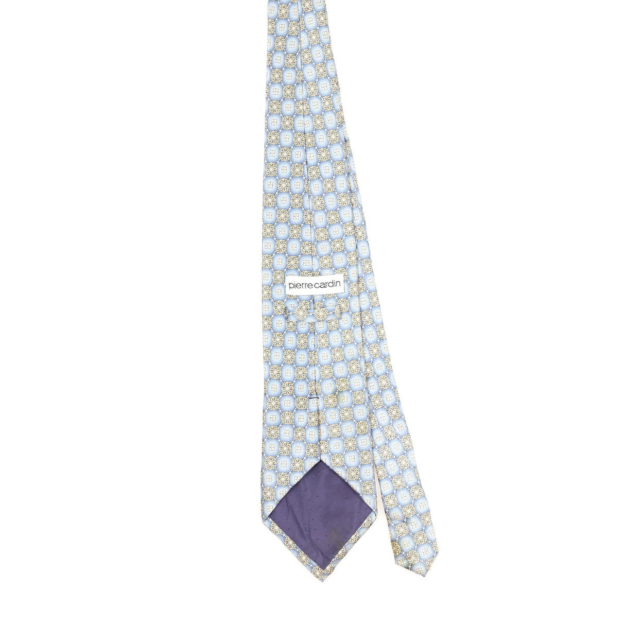 Back Back of Vintage Pierre Cardin Geometric Patterned Tie