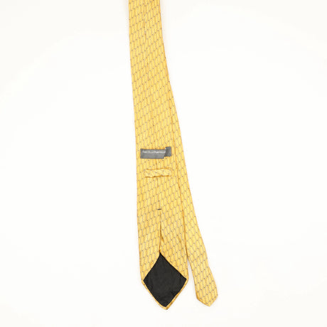 Back Back of Vintage 1990's Perry Ellis Geometric Patterned Tie