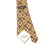 Back Back Detail of Vintage 1980's Yves Saint Laurent Geometric Patterned Tie