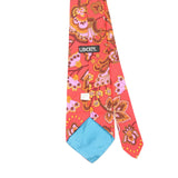 Back Back Detail of Vintage 1980's Liberty of London Flowers Floral Patterned Tie