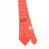 Back Back Detail of Vintage 1990's Hermès Giraffe Animal Print Patterned Tie