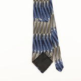 Back Detail of Vintage 1990's Murano Geometric Patterned Tie
