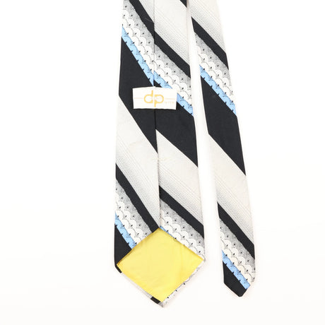 Back Detail of Vintage Striped Patterned Tie