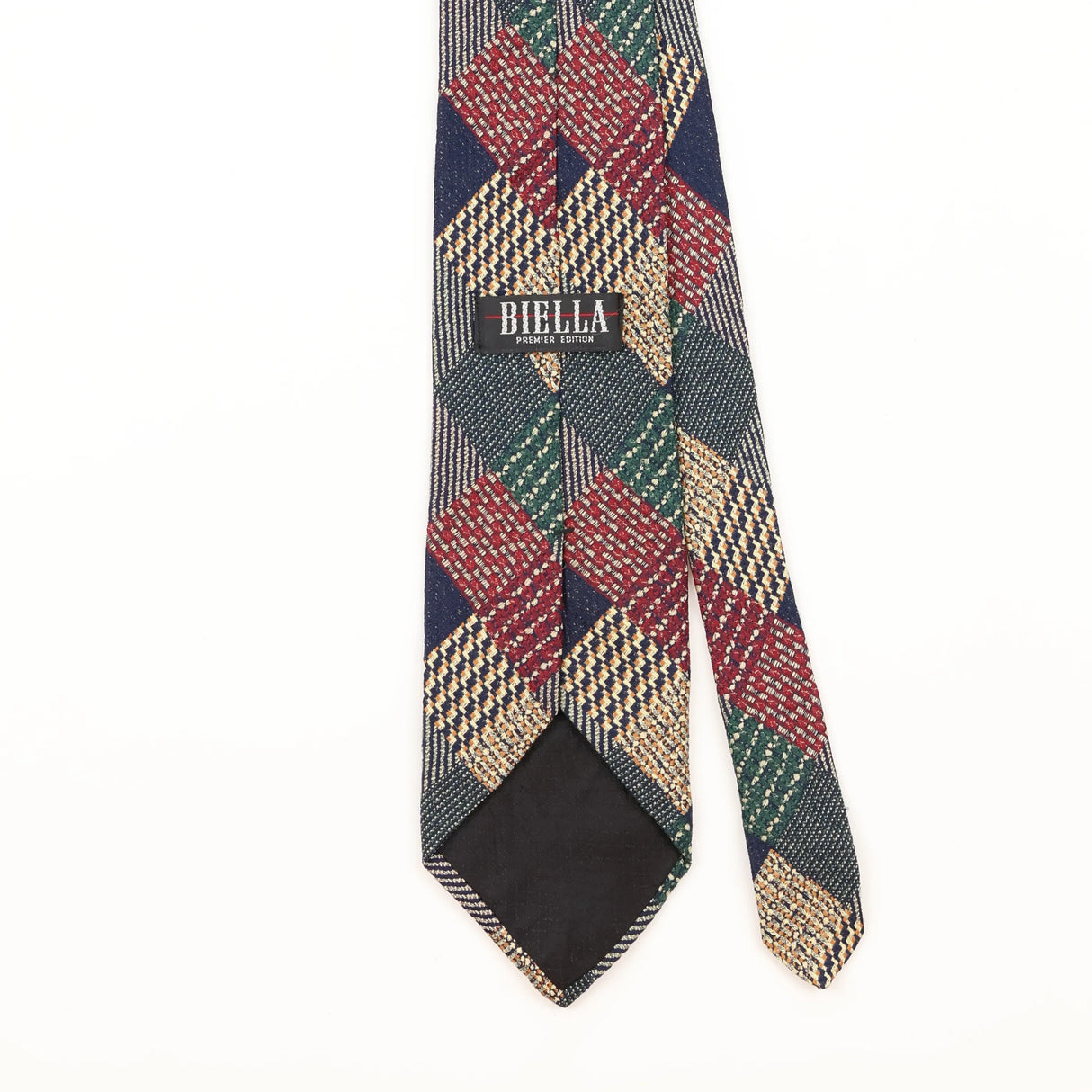Back Detail of Vintage Check Patterned Tie