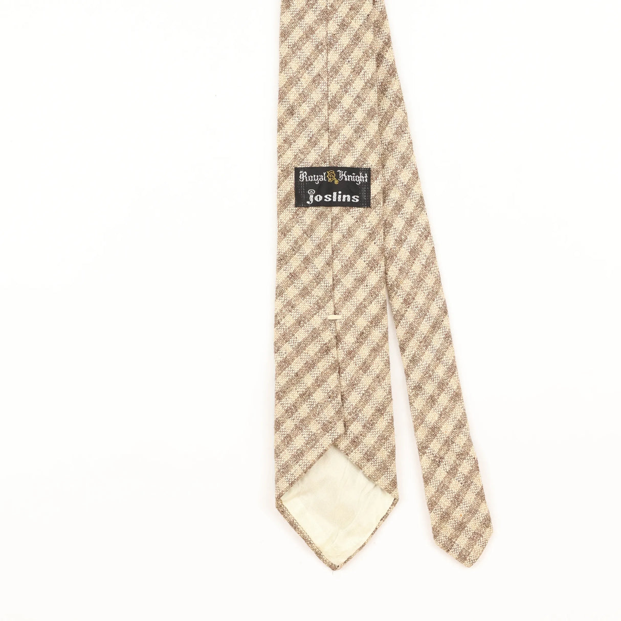 Back Detail of Vintage Striped Patterned Tie