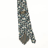 Back Back Detail of Vintage 1990's Fratelli Waves Geometric Patterned Tie