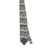 Back Back of Vintage 1990's Geoffrey Beene Geometric Patterned Tie