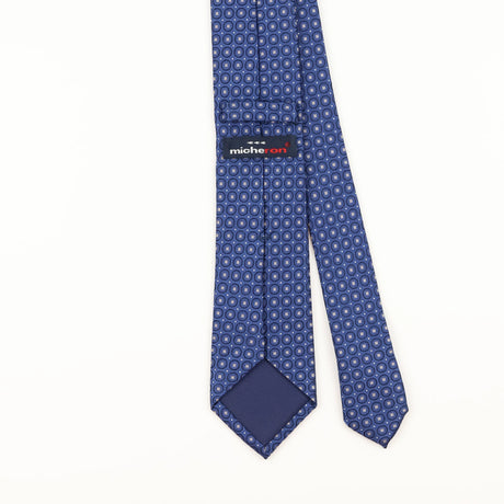 Back Detail of Vintage 1990's Geometric Patterned Tie