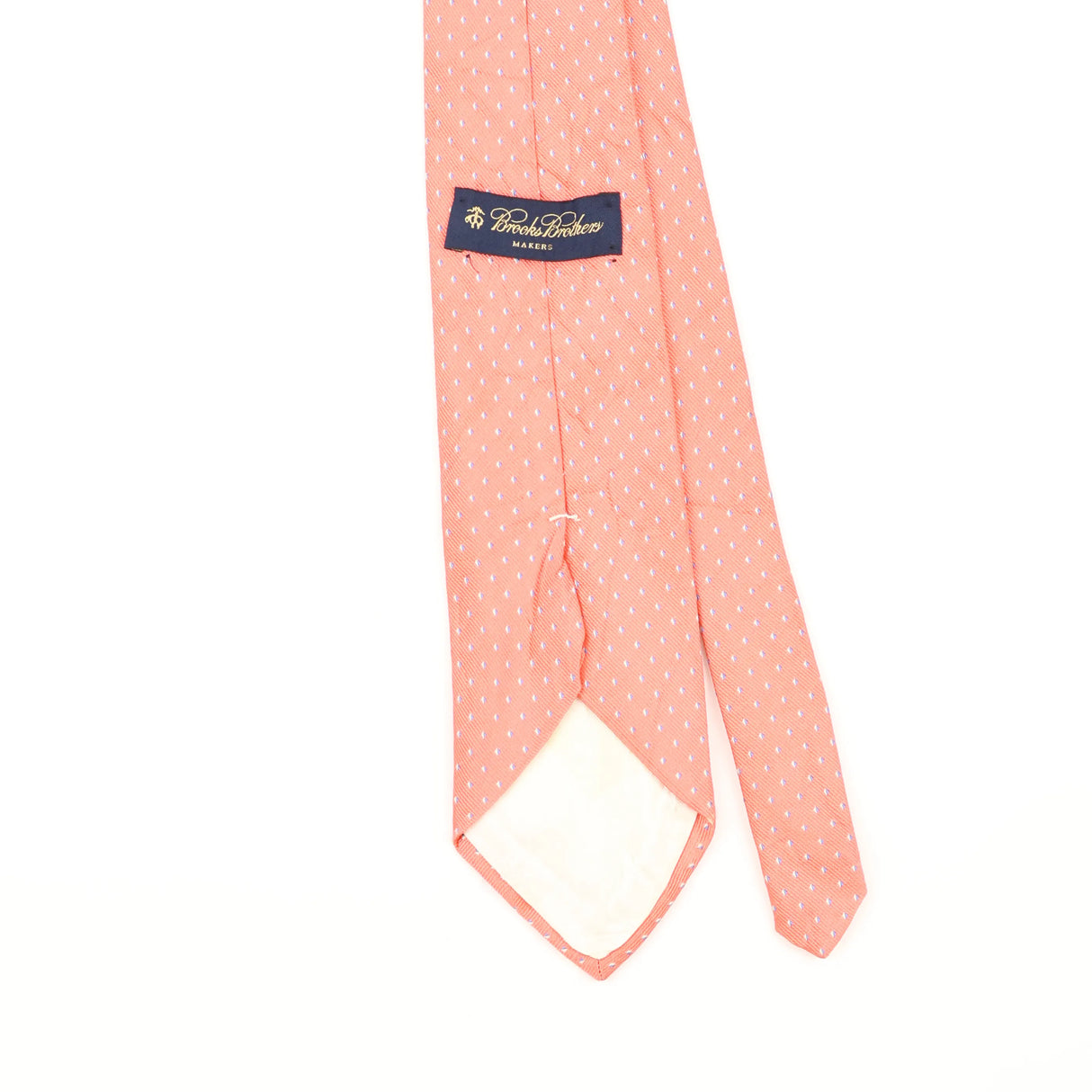 Back Detail of Vintage Brooks Brothers Geometric Patterned Tie