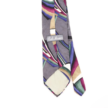 Back Detail of Vintage 1990's Abstract Patterned Tie
