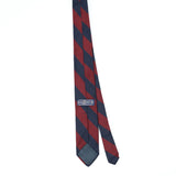 Back Back of Vintage 1980's Polka Dot Striped Patterned Tie
