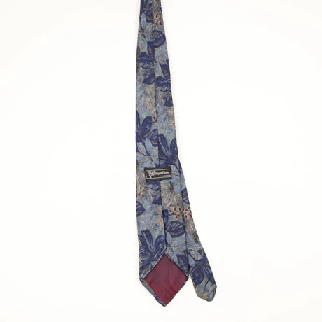 Back Back of Vintage 1990's Floral Patterned Tie