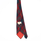 Back Back of Vintage 1980's Tartan Plaids & Checks Patterned Tie