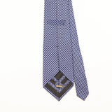 Back Detail of Vintage 1990's Zilli Geometric Patterned Tie