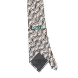 Back Back Detail of Vintage 1990's Croft & Barrow Waves Geometric Patterned Tie