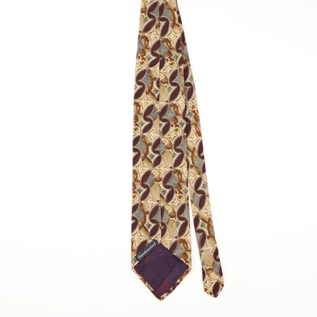 Back of Vintage Abstract Patterned Tie