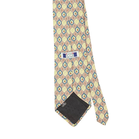Back Detail of Vintage 1990's Geometric Patterned Tie