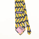 Back Detail of Vintage 1990's Stonehenge Jimmy V Geometric Patterned Tie