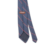 Back Back Detail of Vintage 1990's Yves Saint Laurent Striped Patterned Tie