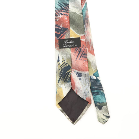 Back Detail of Vintage 1990's Abstract Patterned Tie