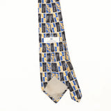 Back Back Detail of Vintage 1990's Givenchy Geometric Patterned Tie