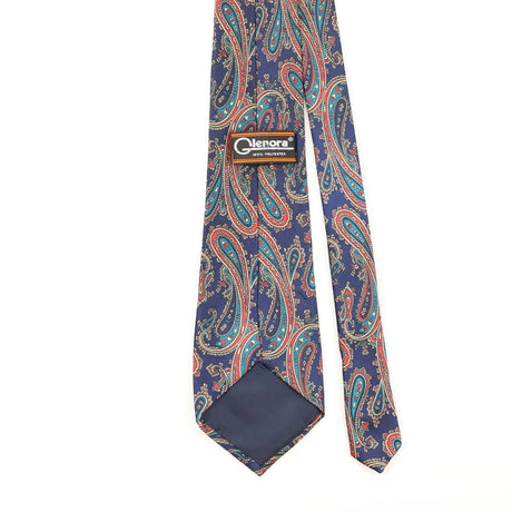Back Detail of Vintage 1990's Paisley Patterned Tie