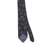Back Back Detail of Vintage 1990's Geometric Patterned Tie