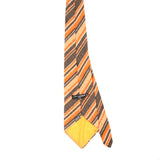 Back Back of Vintage 1980's Ted Lapidus Striped Patterned Tie