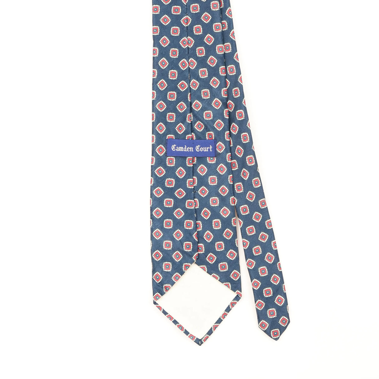 Back Detail of Vintage 1990's Geometric Patterned Tie