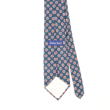 Back Detail of Vintage 1990's Geometric Patterned Tie