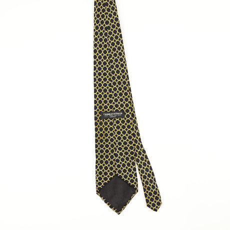 Back of Vintage 1990's Links Geometric Patterned Tie
