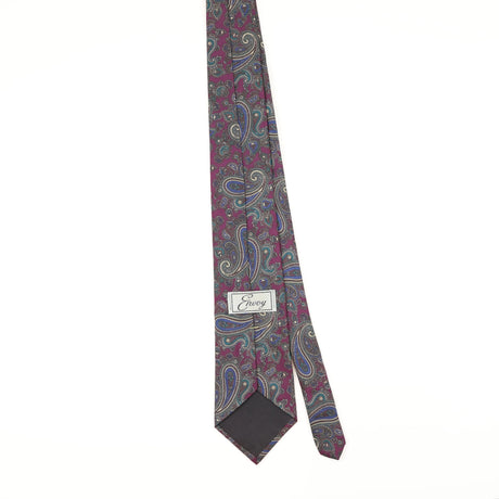 Back of Vintage 1990's Paisley Patterned Tie