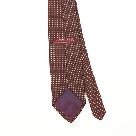 Back Back Detail of Vintage 1990's Jos. A. Bank Polka Dot Patterned Tie