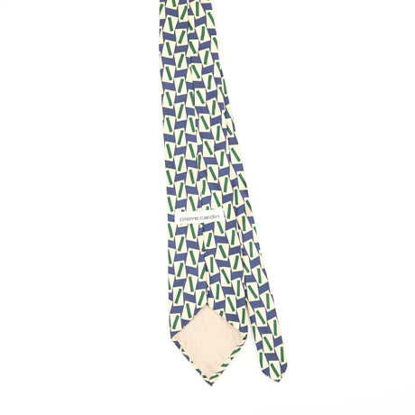 Back Back of Vintage 1990's Pierre Cardin Geometric Patterned Tie