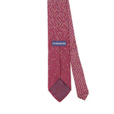 Back Back Detail of Vintage 1990's Courchevel Geometric Patterned Tie