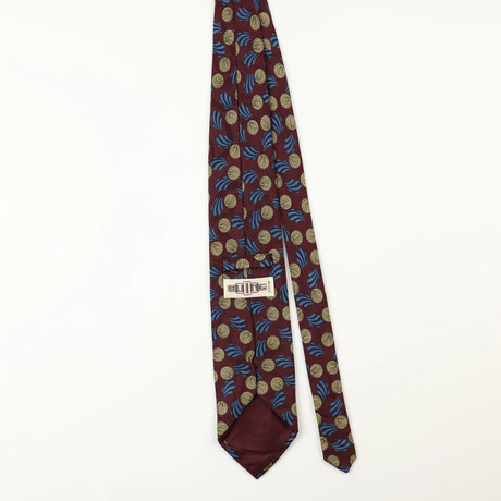 Back of Vintage Geometric Patterned Tie
