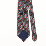 Back Detail of Vintage Trussardi Illusion Abstract Patterned Tie