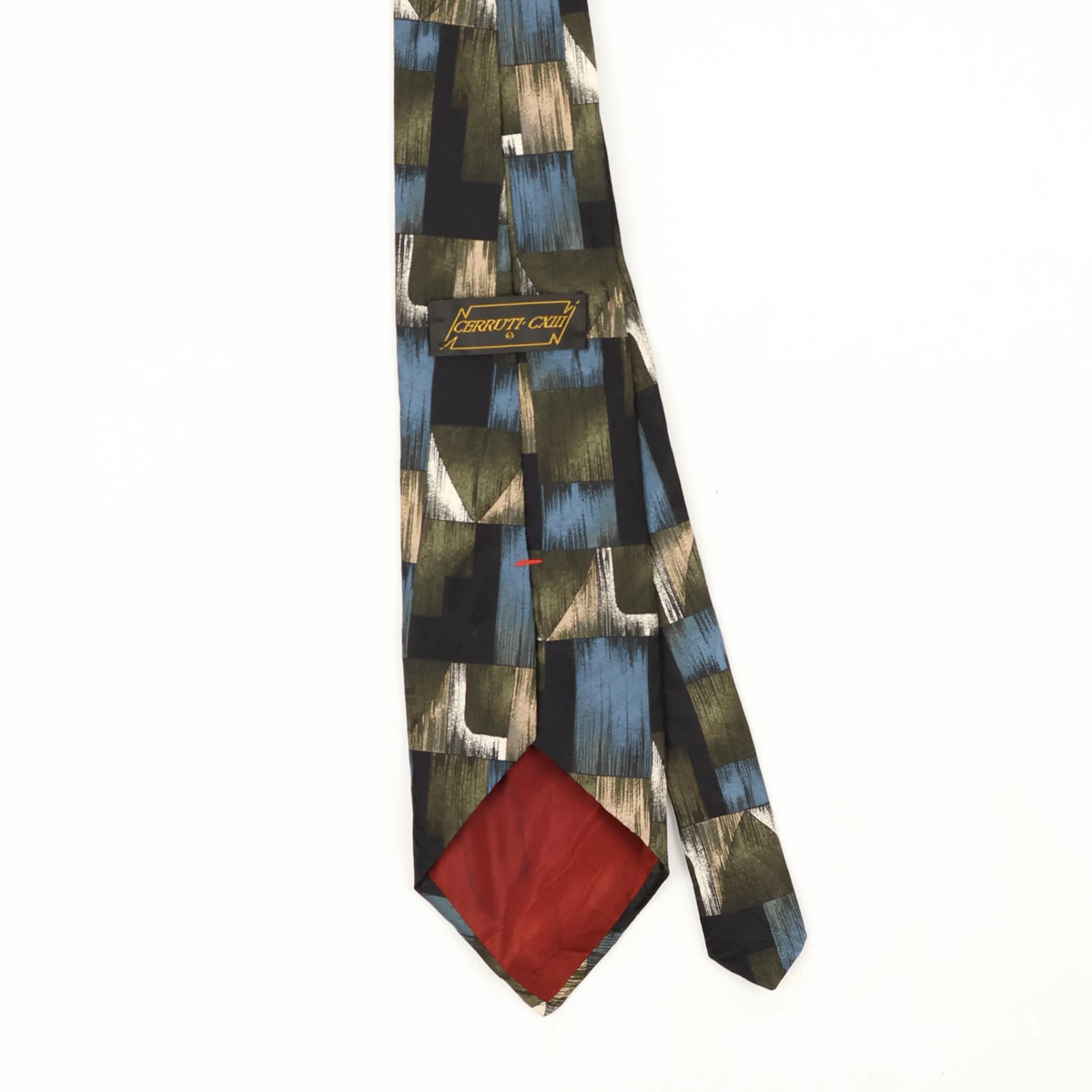 Back Back Detail of Vintage 1990's Abstract Patterned Tie