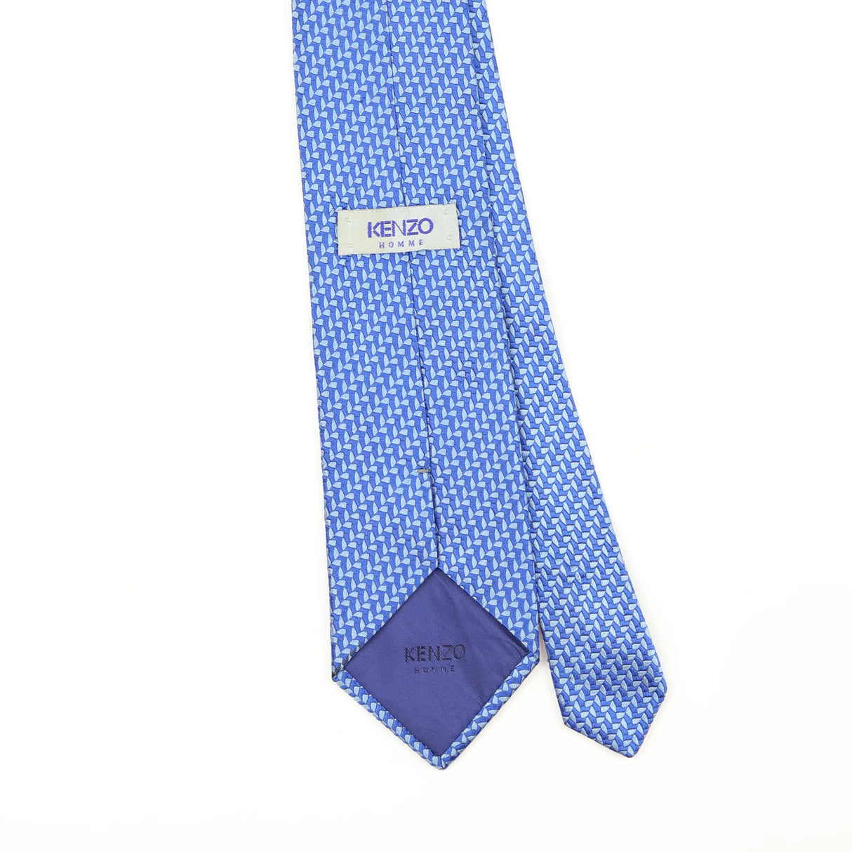 Back Back Detail of Vintage 1990's Kenzo Geometric Patterned Tie